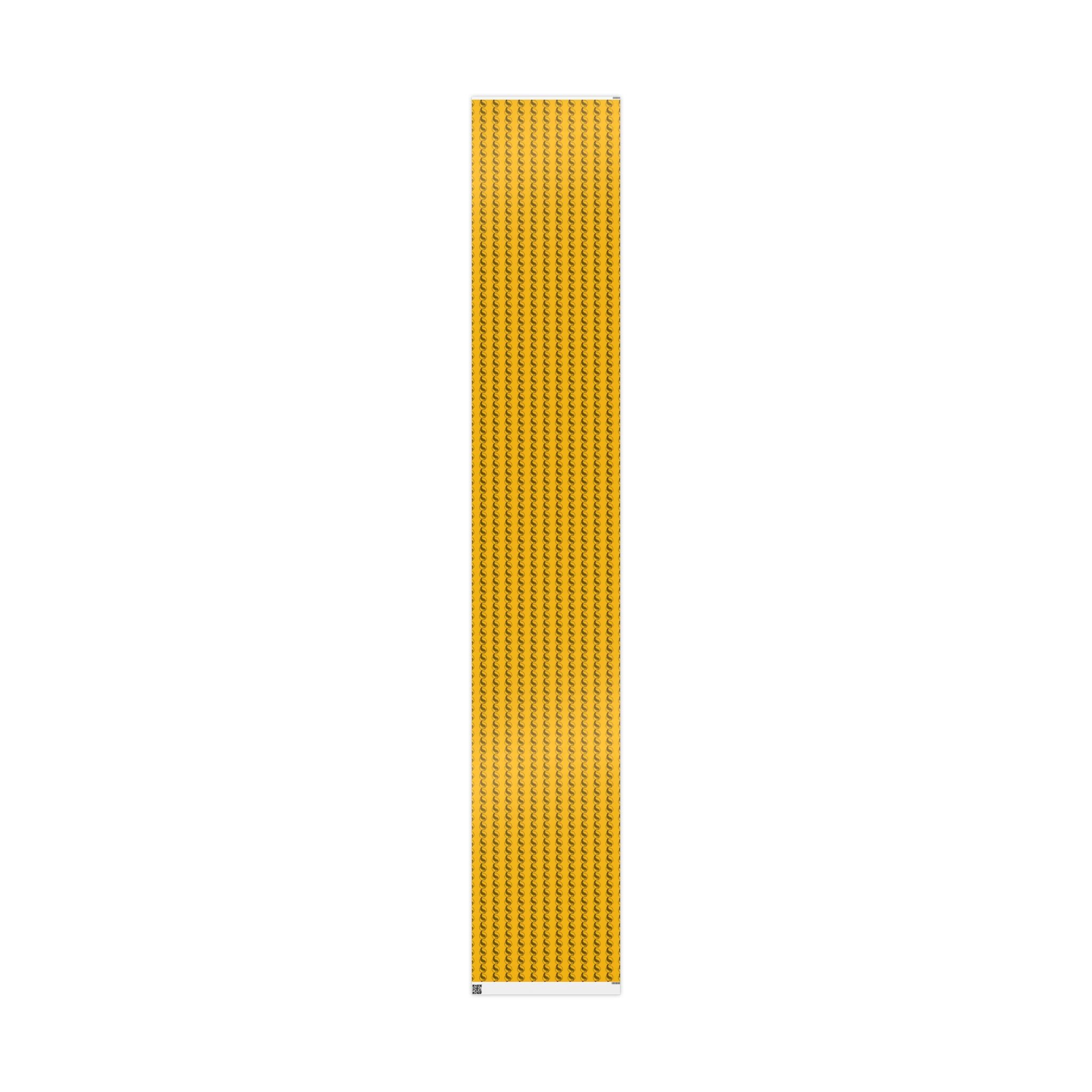 Adinkra Yellow Fern Wrapping Paper