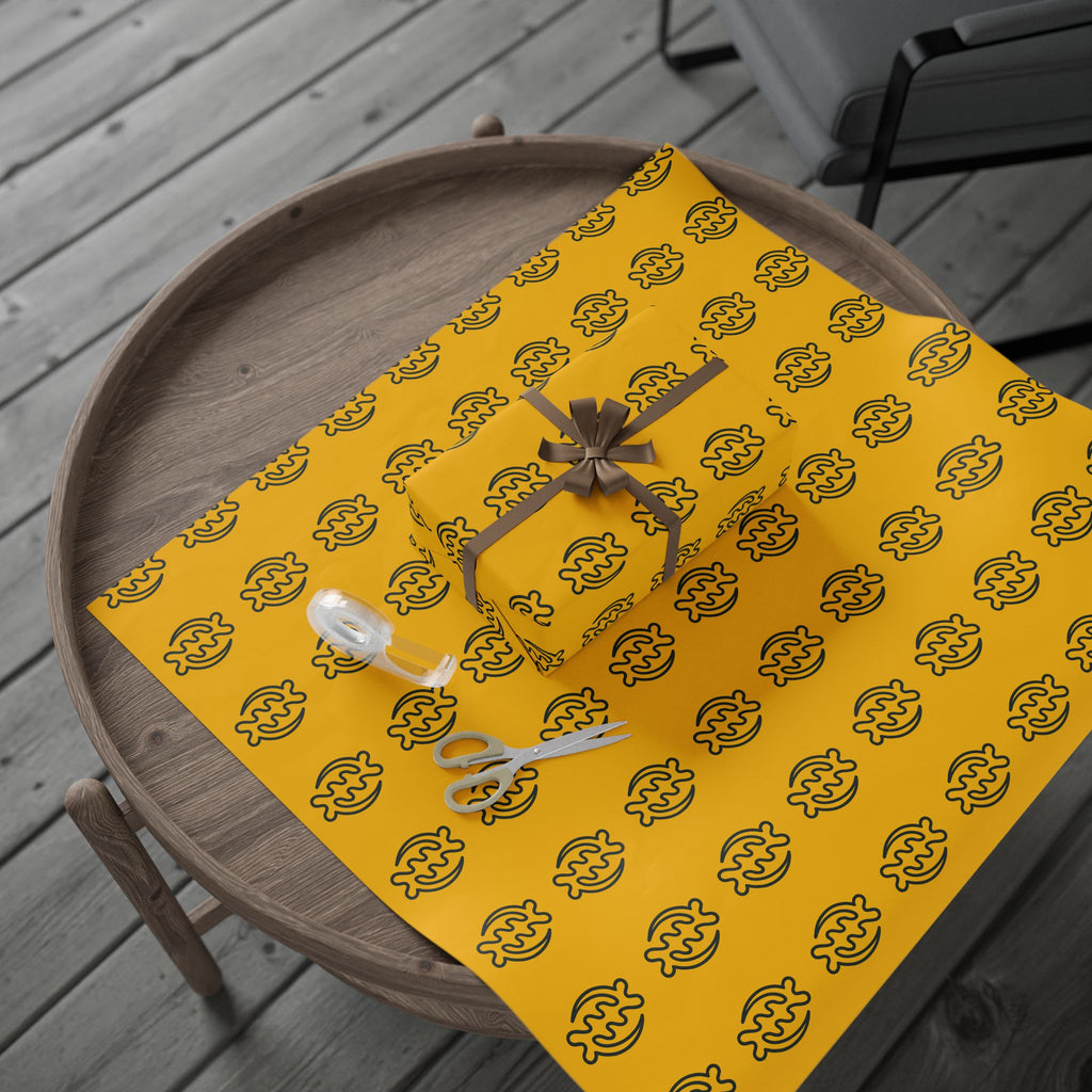 Adinkra Gye Nyame Yellow Wrapping Paper
