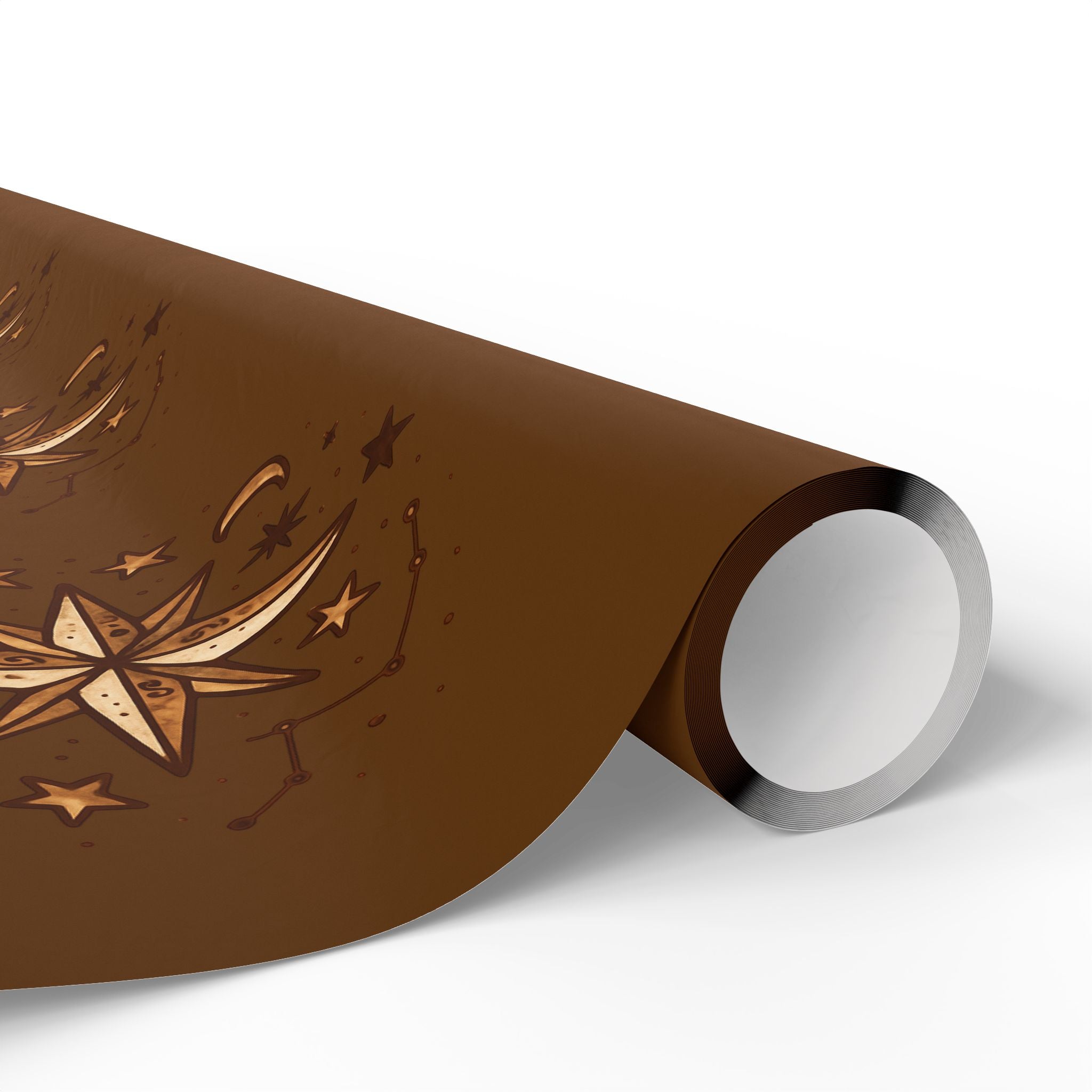North Star Brown Wrapping Paper