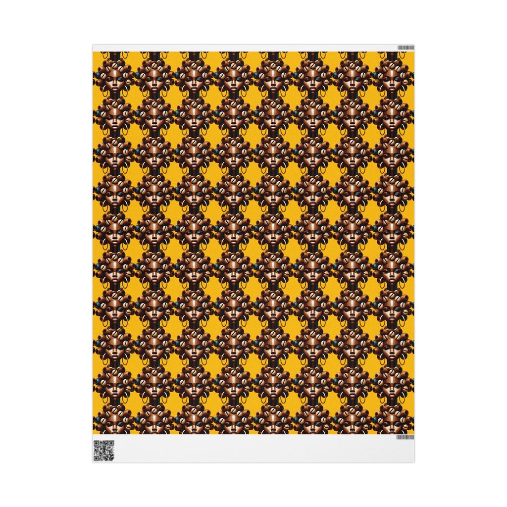 'Dollie' Yellow Wrapping Paper Roll