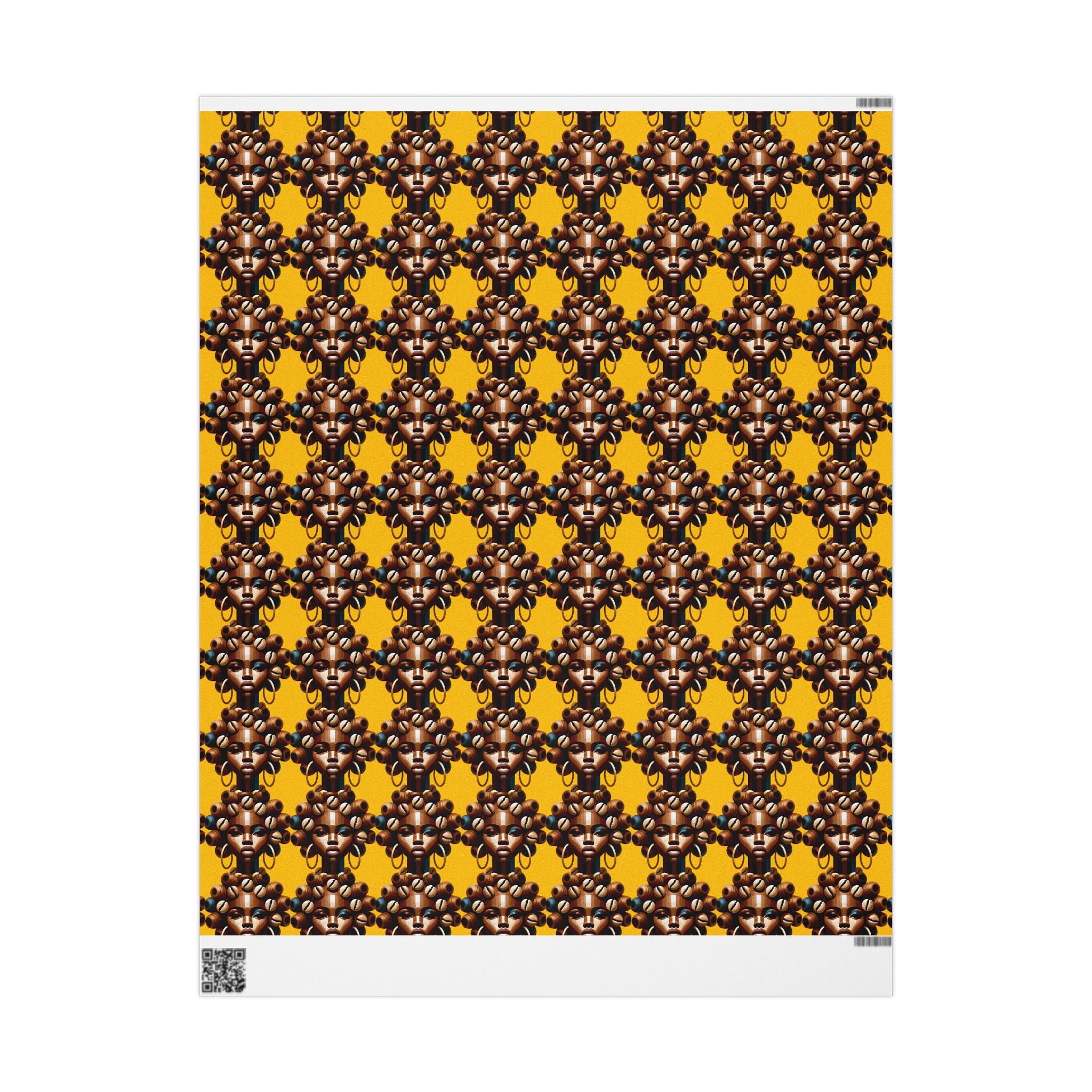 'Dollie' Yellow Wrapping Paper Roll