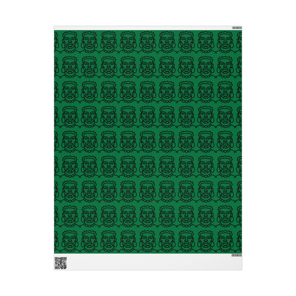 'He is Him' Green Wrapping Paper, Holiday Gift Wrap