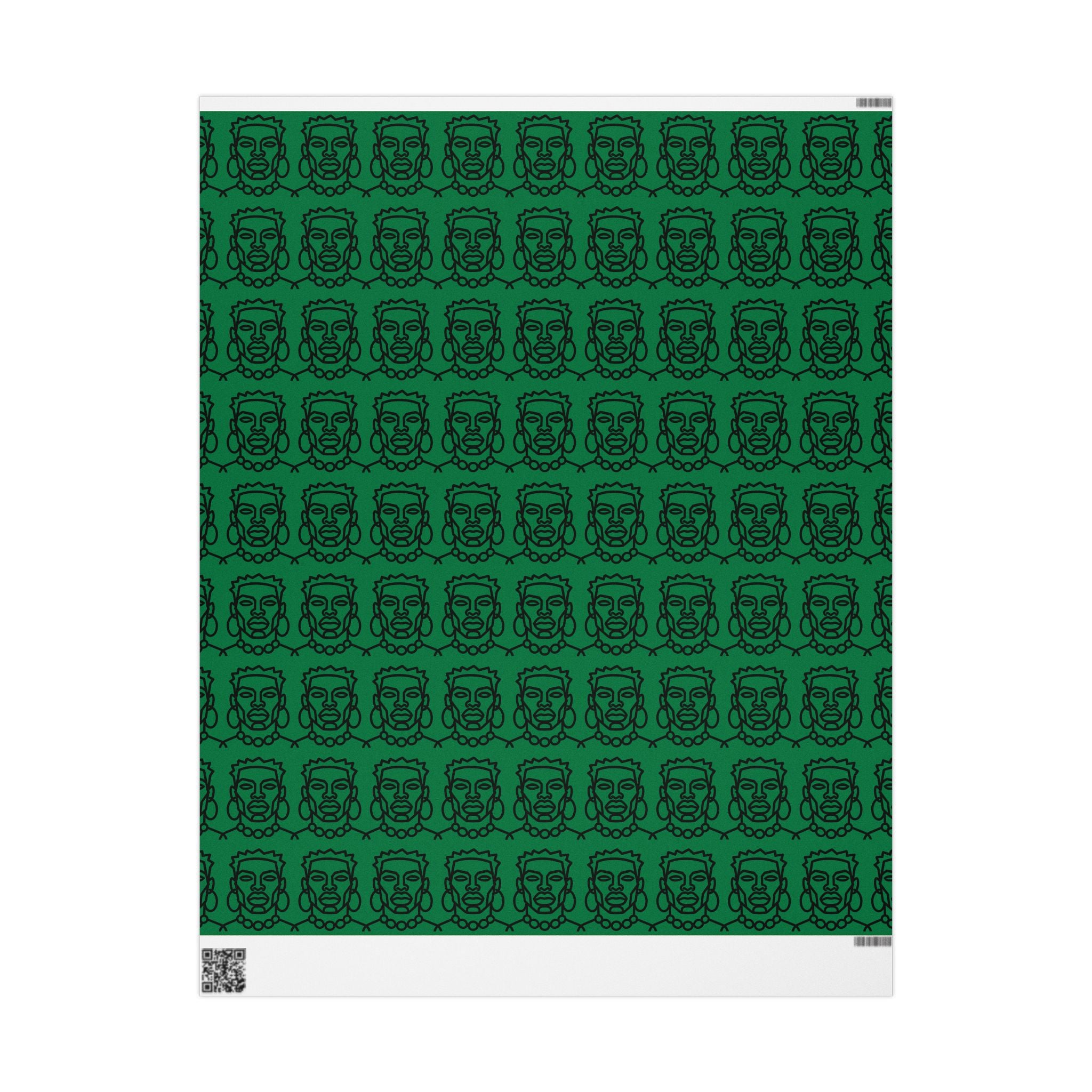 'He is Him' Green Wrapping Paper, Holiday Gift Wrap