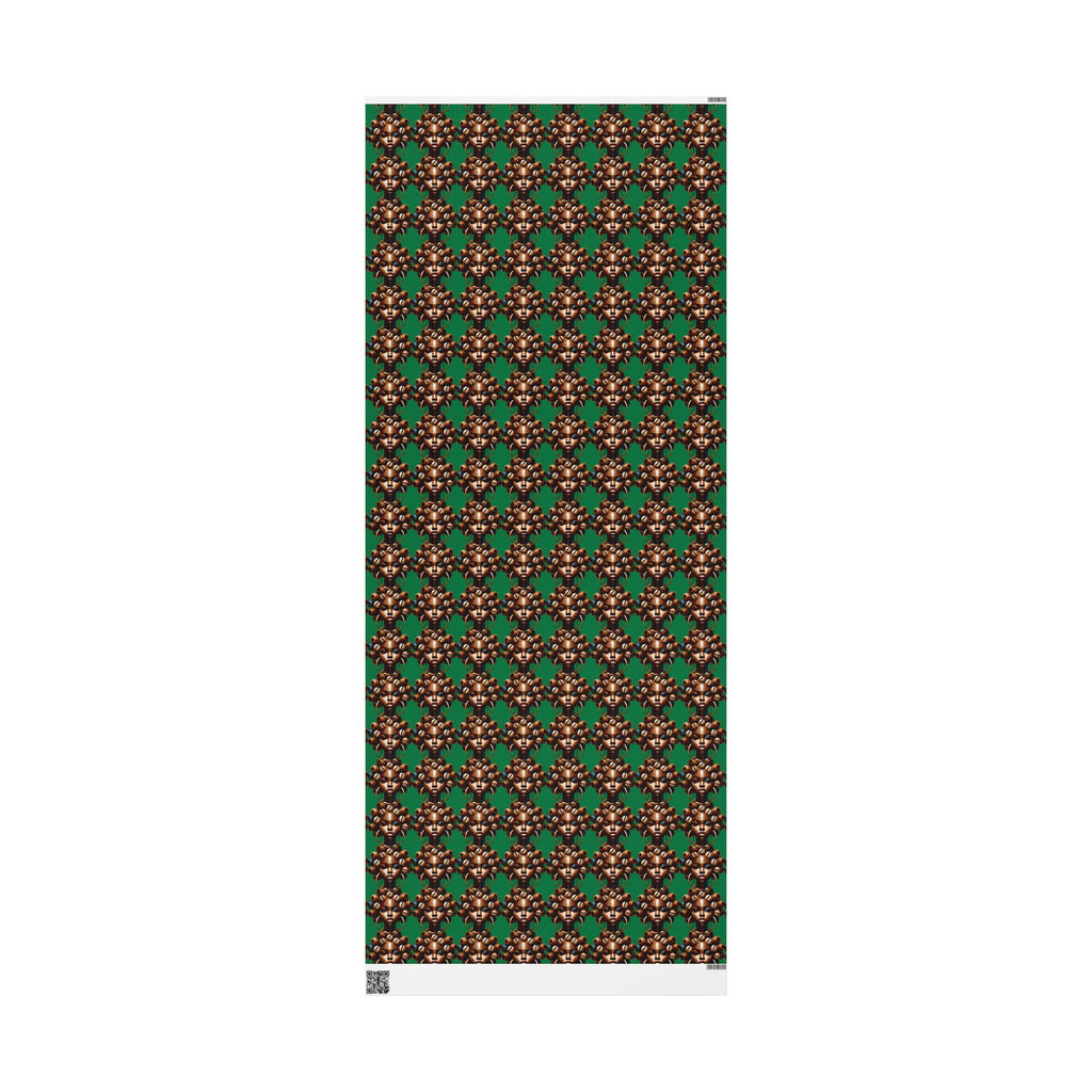 'Dollie' Green Wrapping Paper Roll