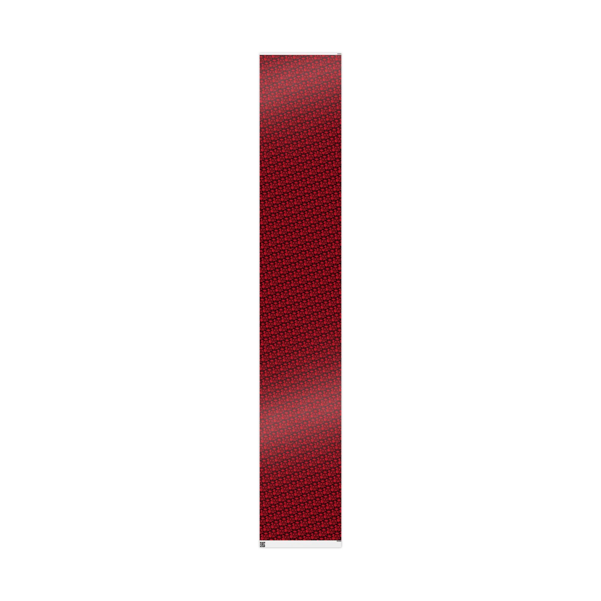 Bantu Crown - Red -Wrapping Paper, Holiday Gift Wrap