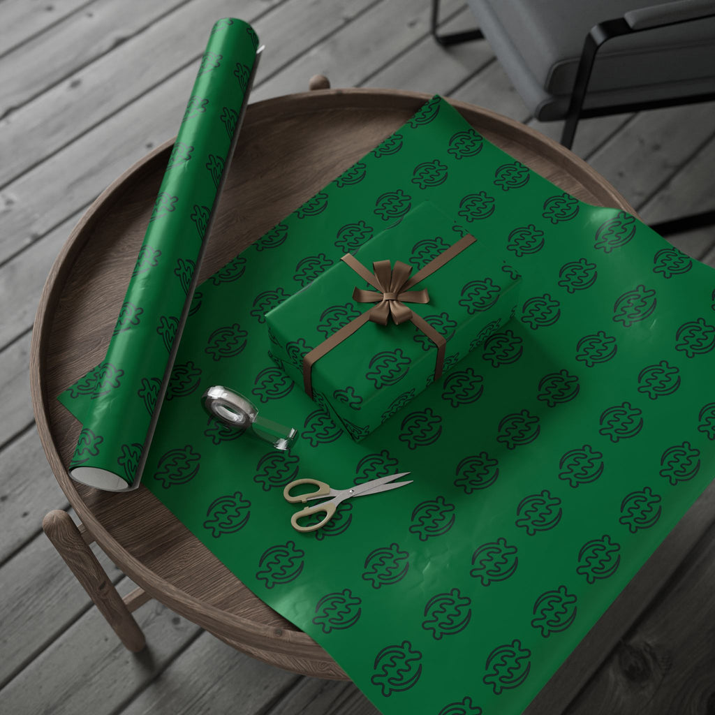 Adinkra Gye Nyame Green Wrapping Paper