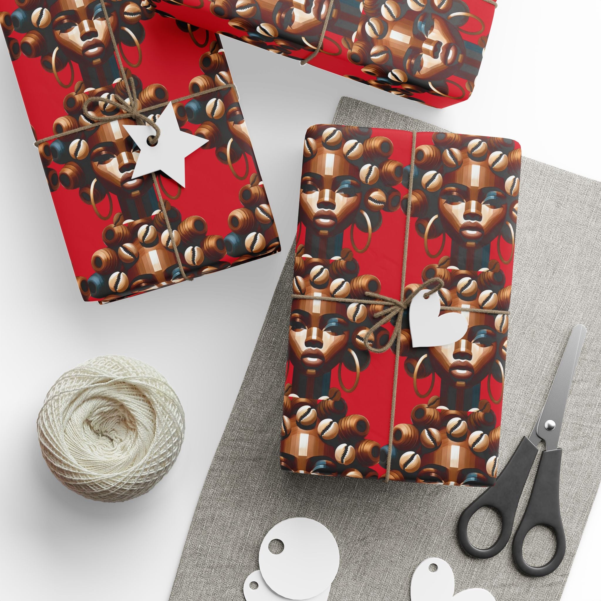 'Dollie' Red Wrapping Paper Roll