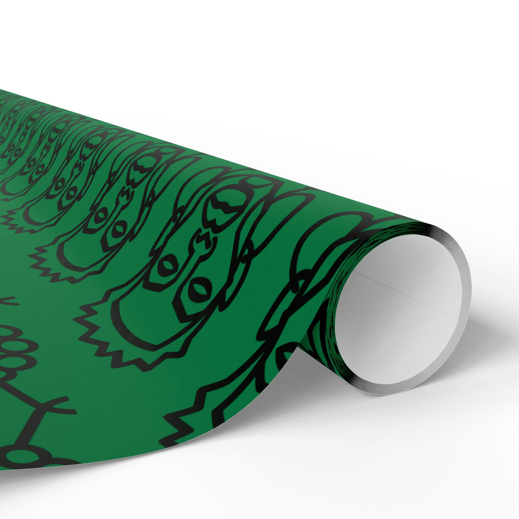 'He is Him' Green Wrapping Paper, Holiday Gift Wrap
