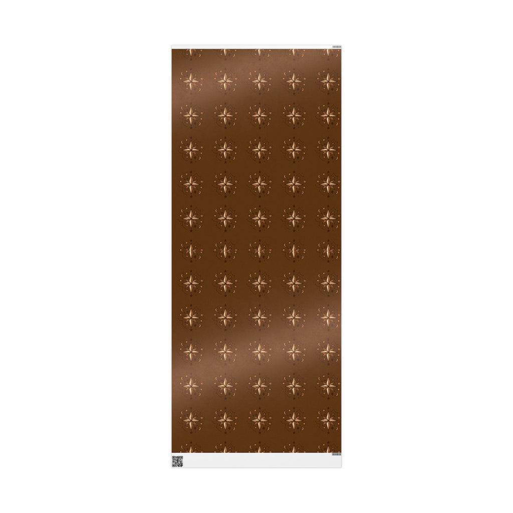 North Star Brown Wrapping Paper