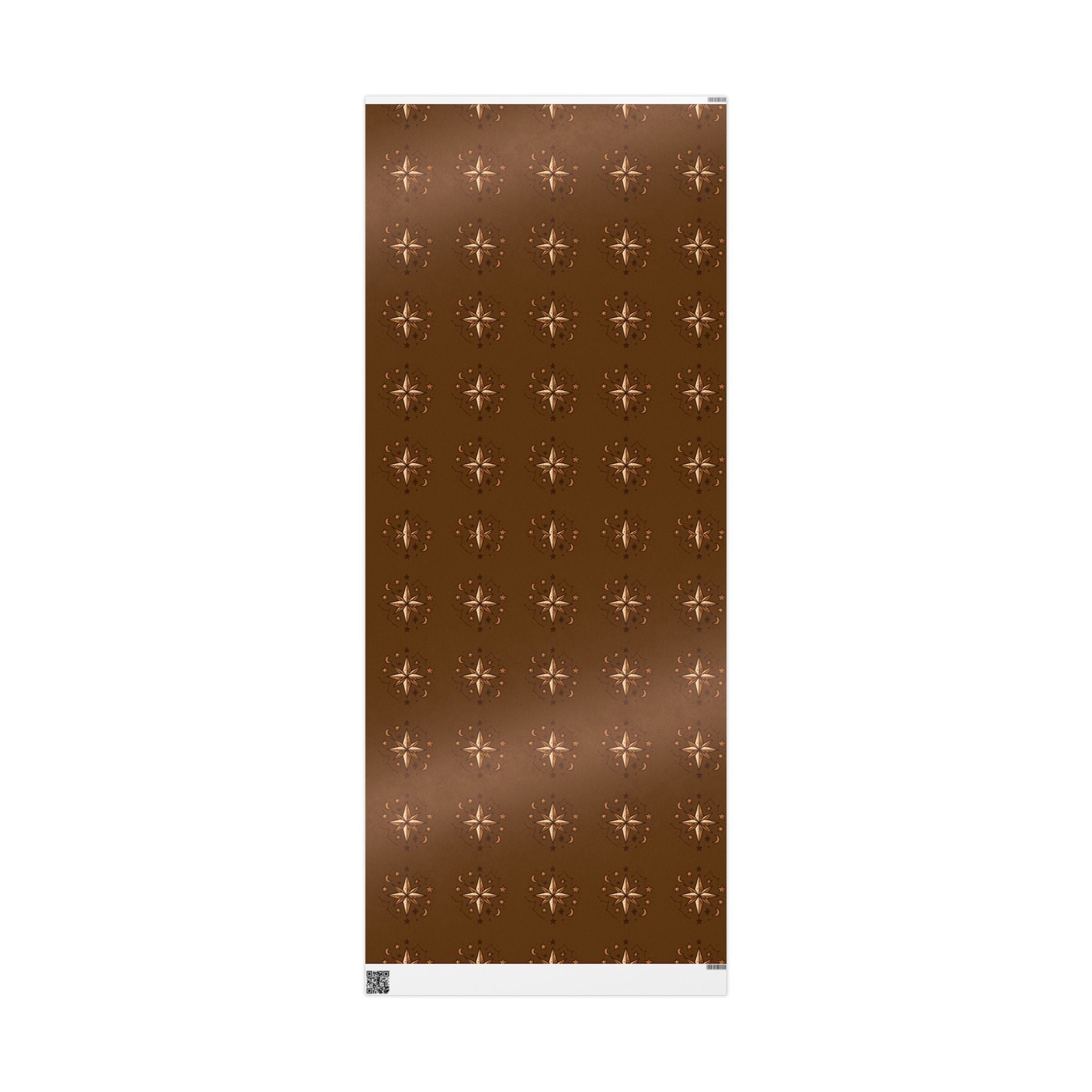 North Star Brown Wrapping Paper