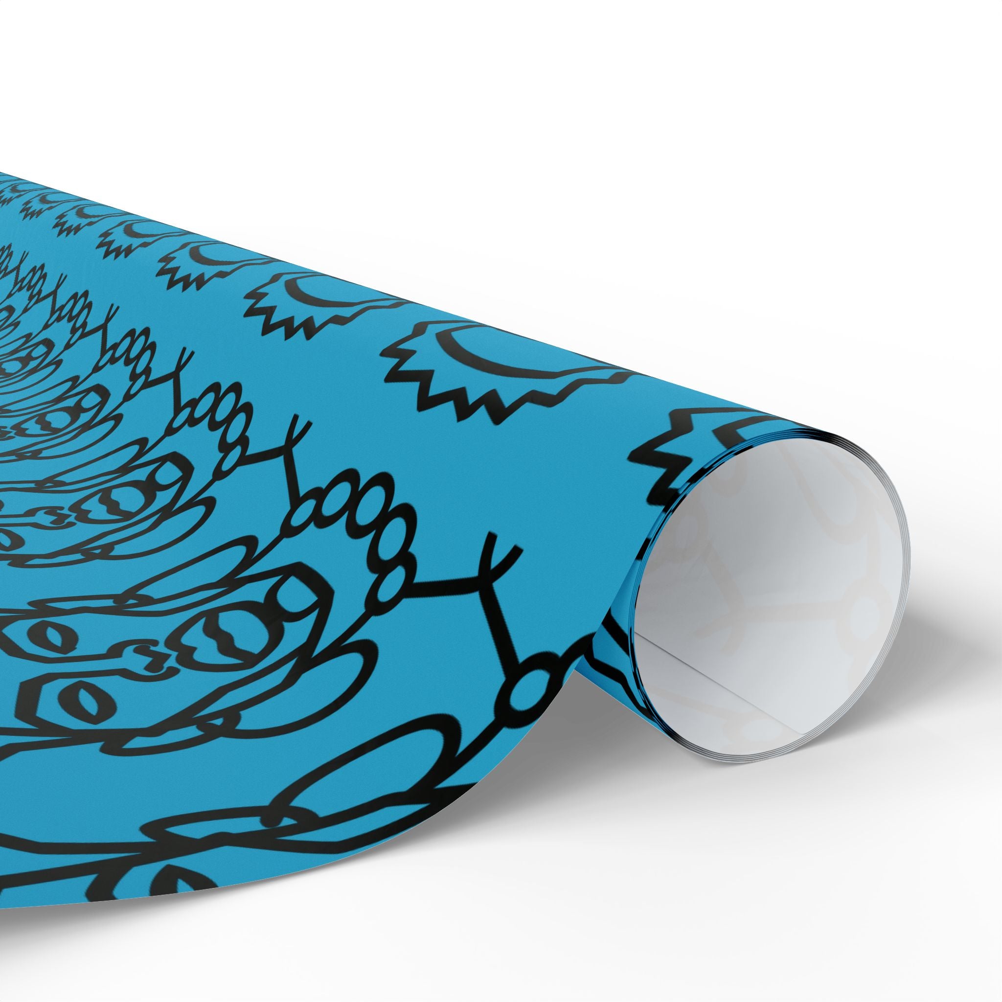 'He is Him' Teal Wrapping Paper, Holiday Gift Wrap