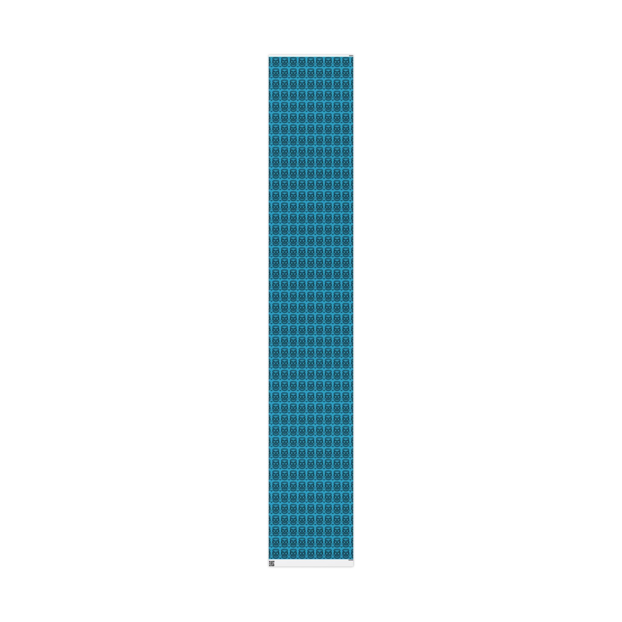 'He is Him' Teal Wrapping Paper, Holiday Gift Wrap