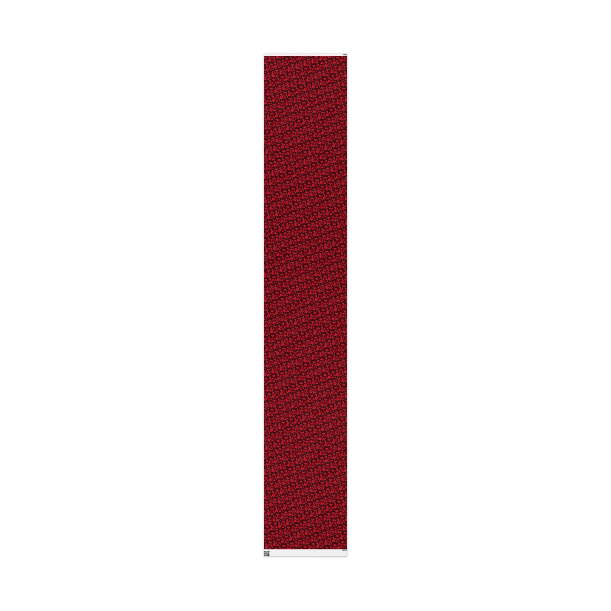 Bantu Crown - Red -Wrapping Paper, Holiday Gift Wrap