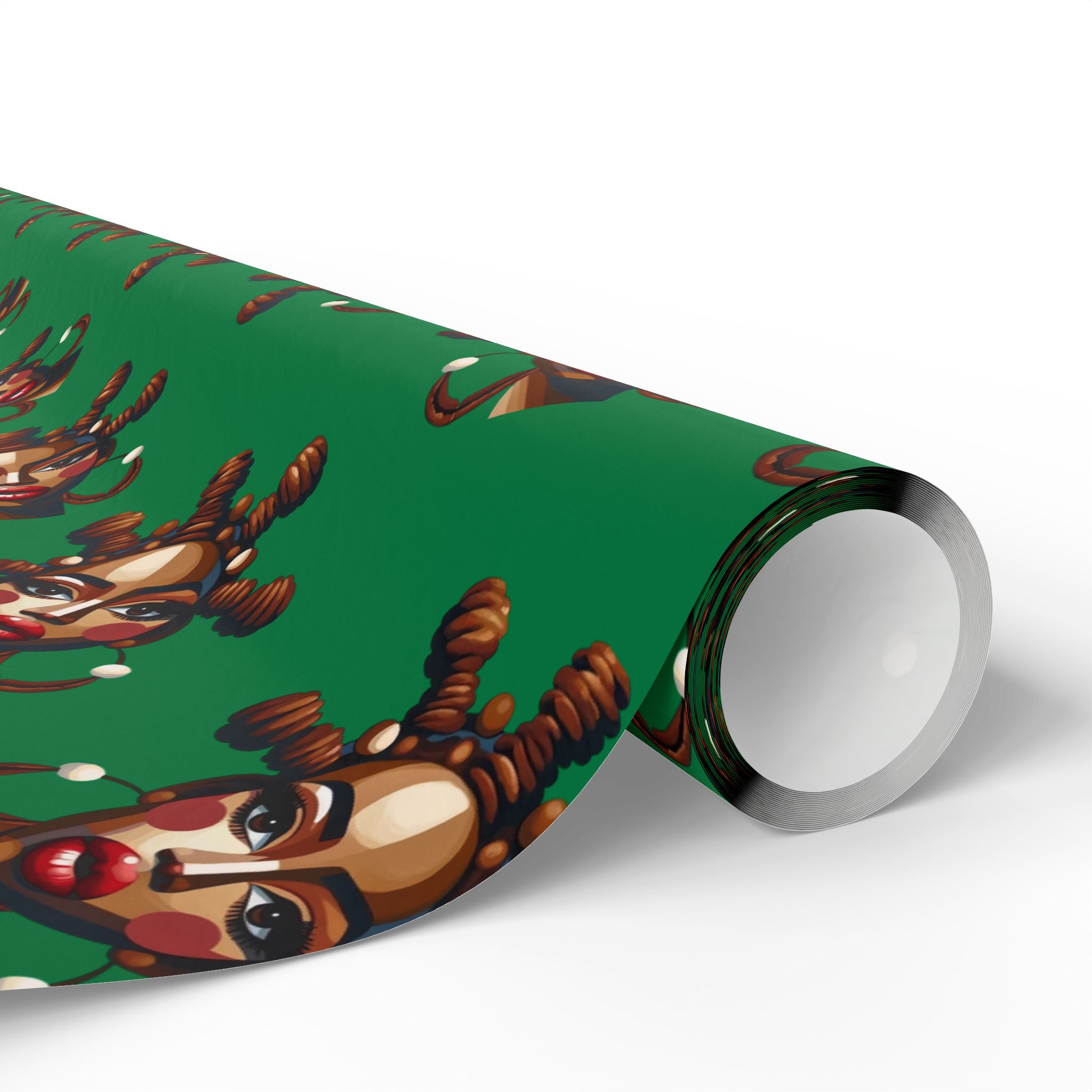 'Bantu' Green Gift Wrapping Paper Roll