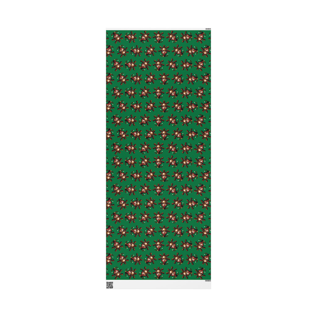 'Bantu' Green Gift Wrapping Paper Roll