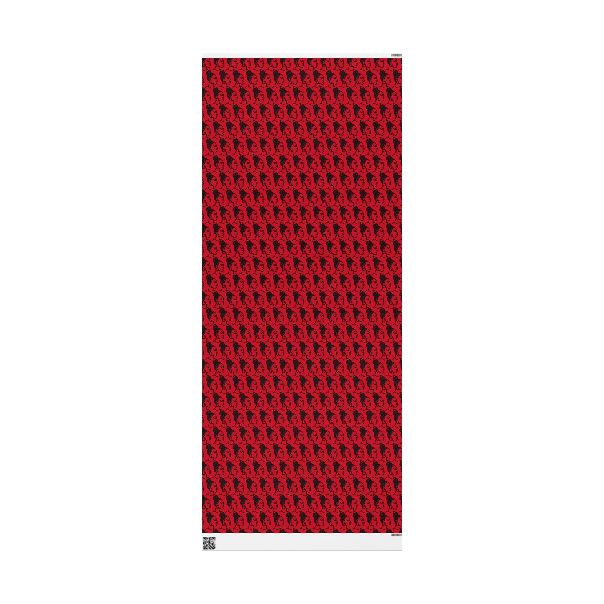 'High Bun' Red Wrapping Paper