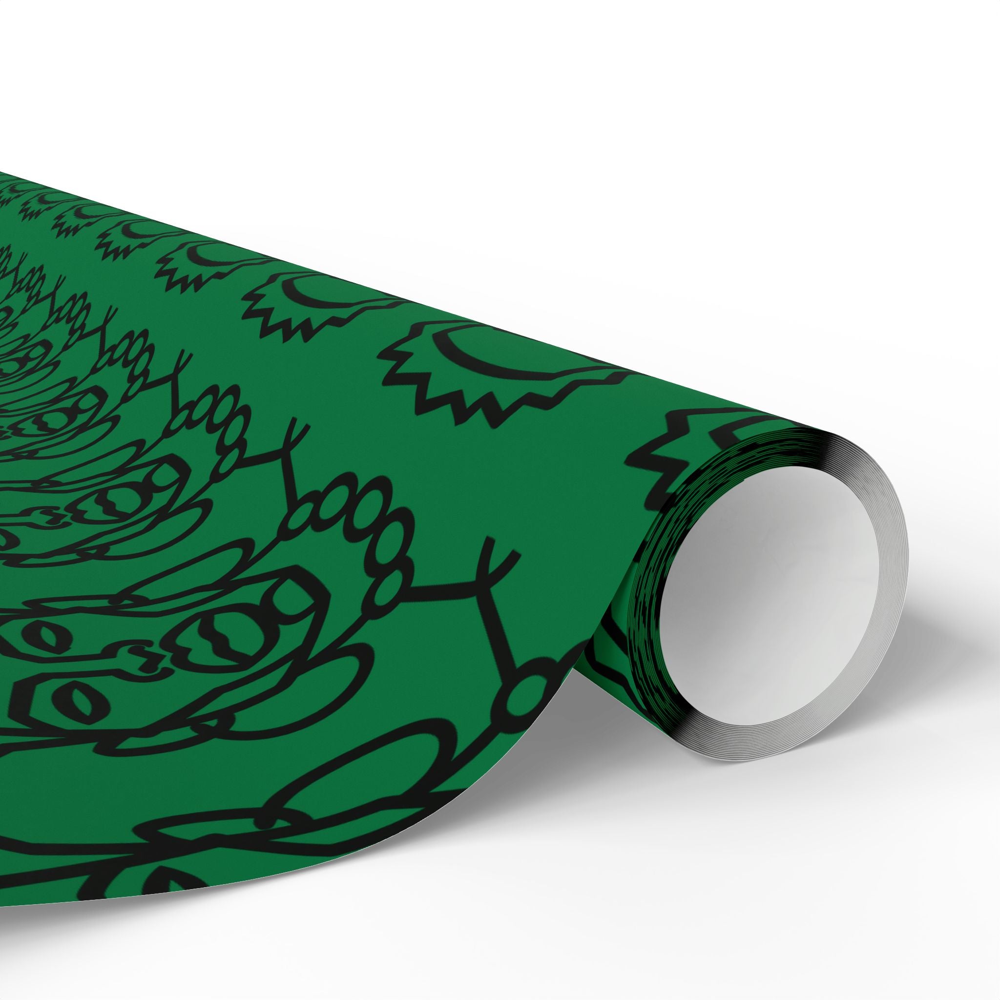 'He is Him' Green Wrapping Paper, Holiday Gift Wrap