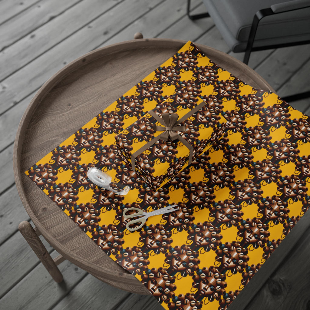 'Dollie' Yellow Wrapping Paper Roll