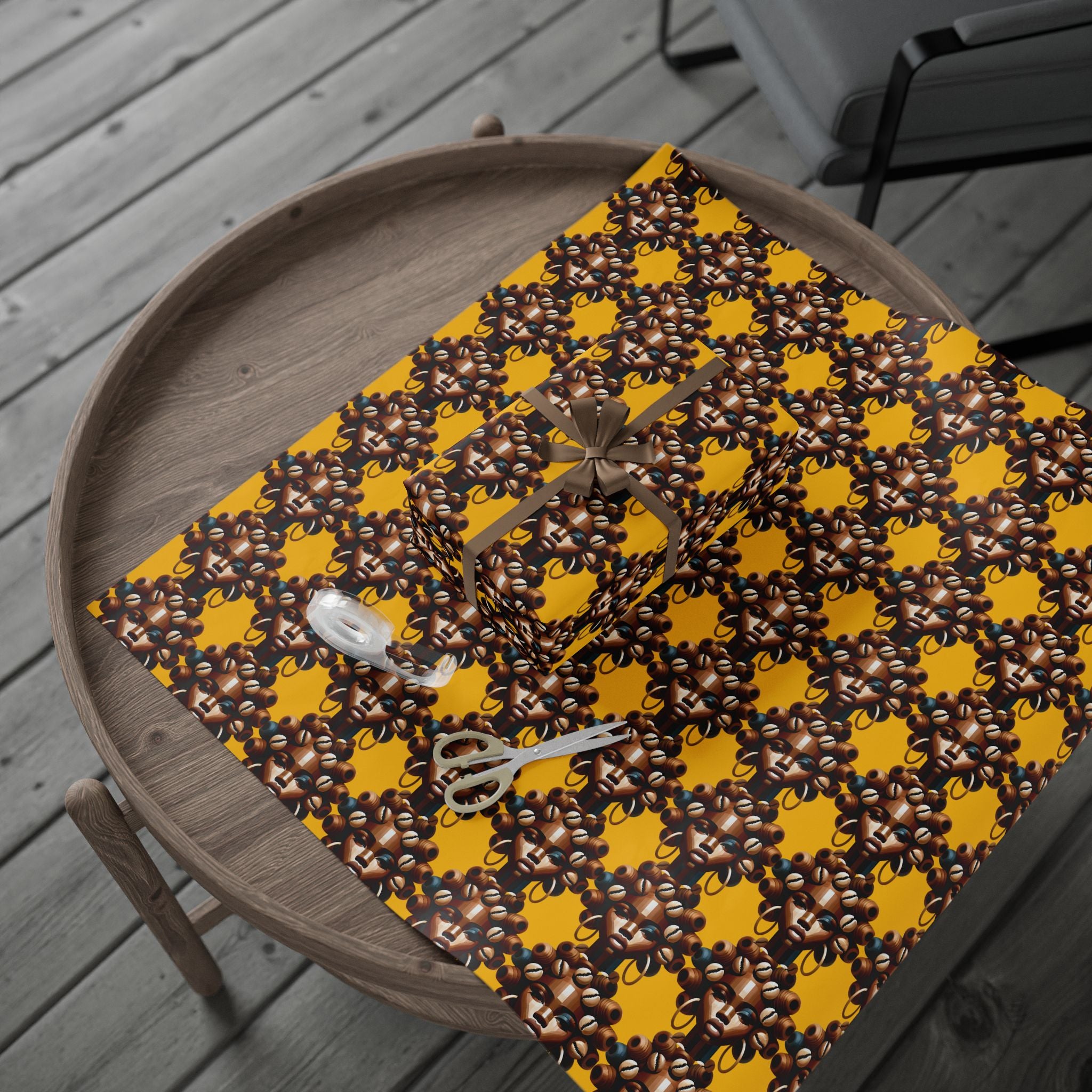 'Dollie' Yellow Wrapping Paper Roll