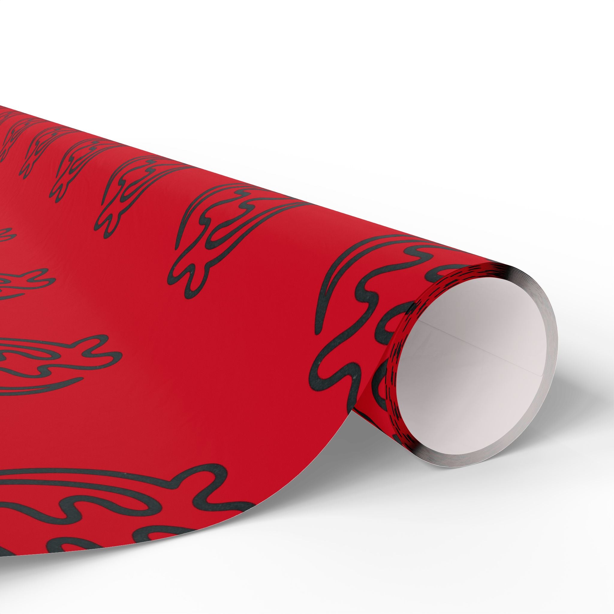 Adinkra Gye Nyame Red Wrapping Paper