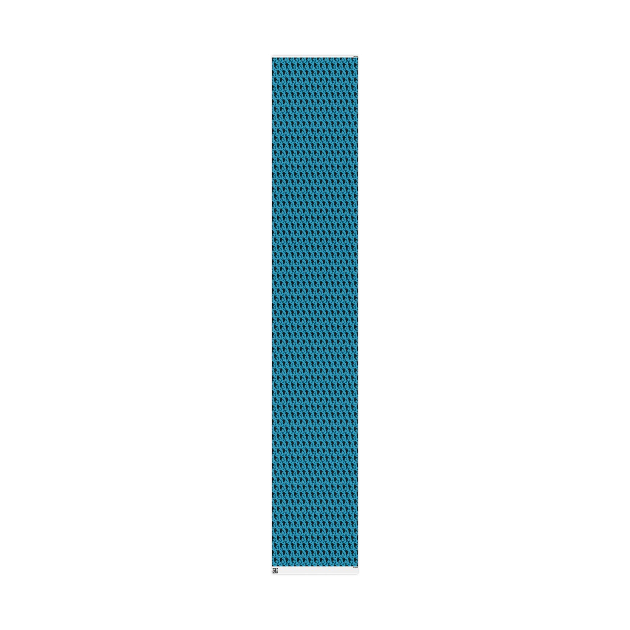 'High Bun' Blue Wrapping Paper