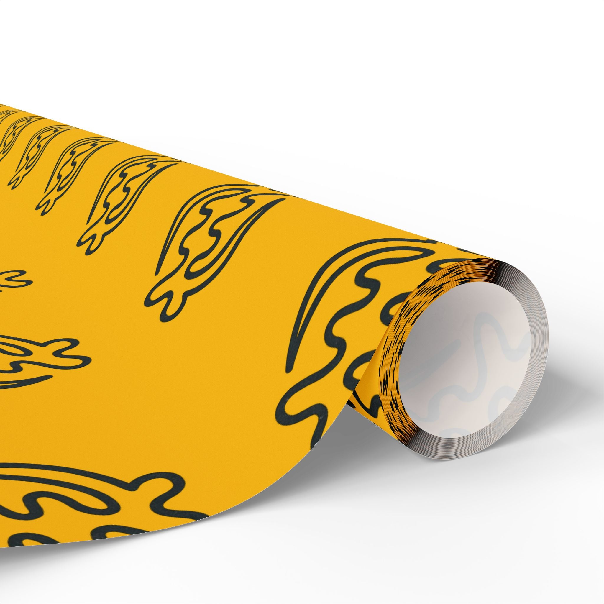 Adinkra Gye Nyame Yellow Wrapping Paper