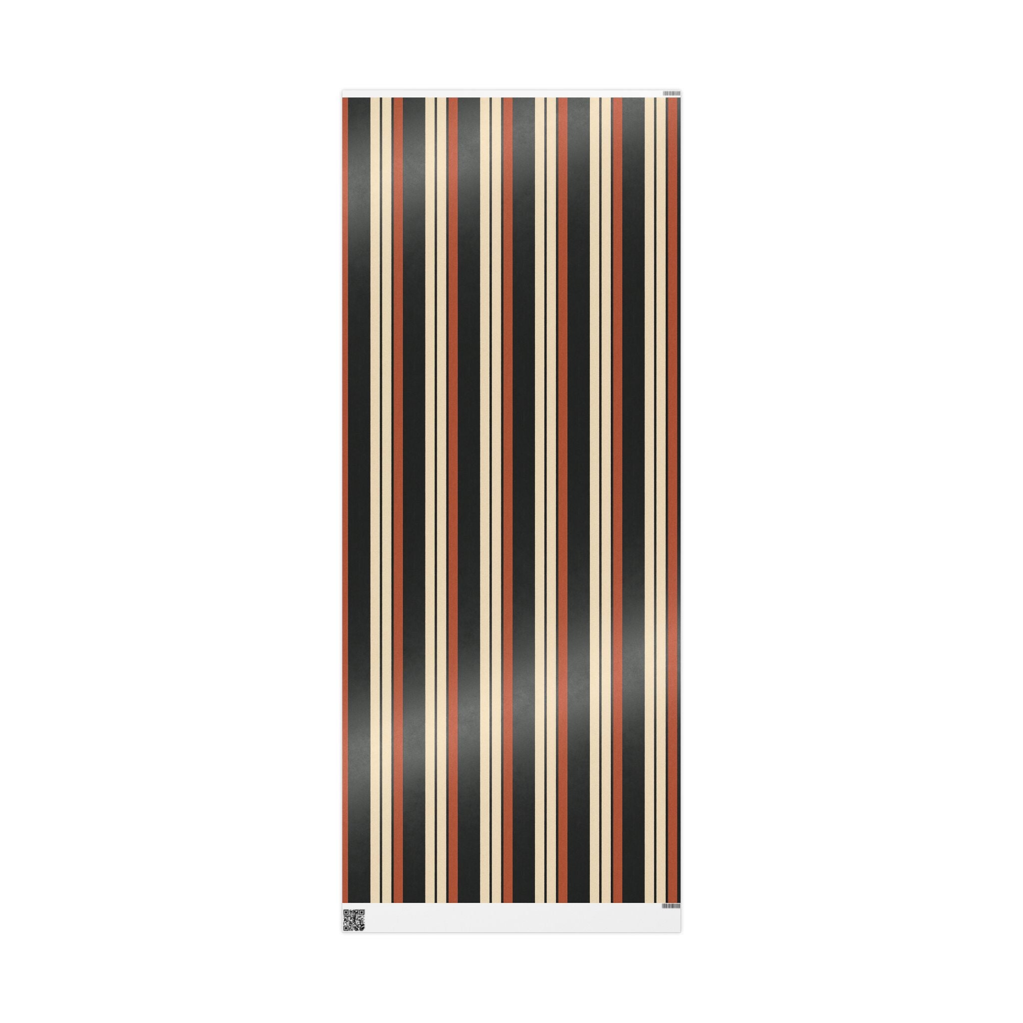Stripe Brown Tone Wrapping Paper