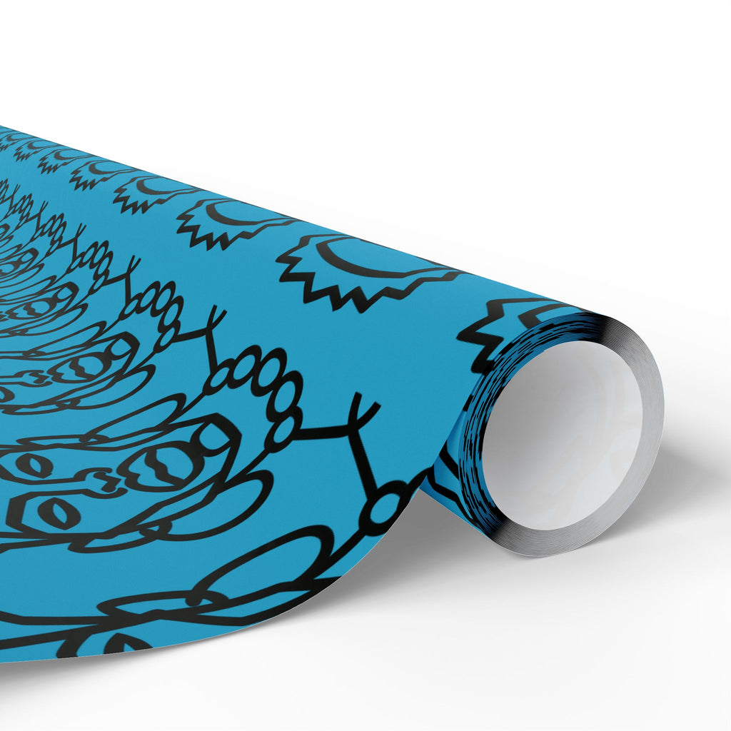 'He is Him' Teal Wrapping Paper, Holiday Gift Wrap