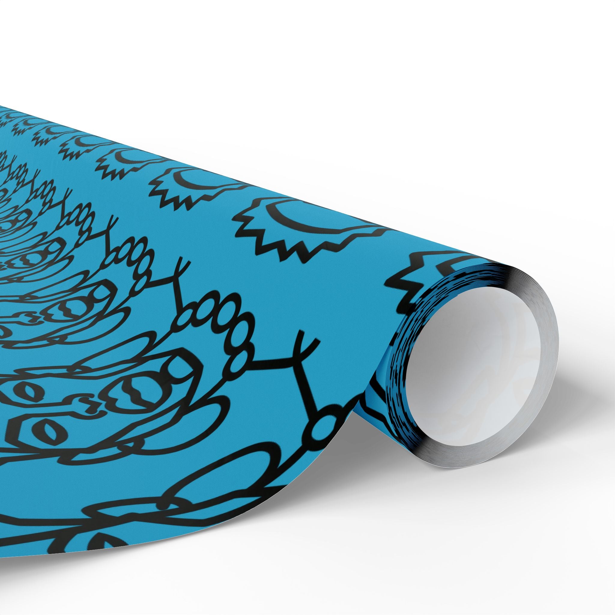 'He is Him' Teal Wrapping Paper, Holiday Gift Wrap