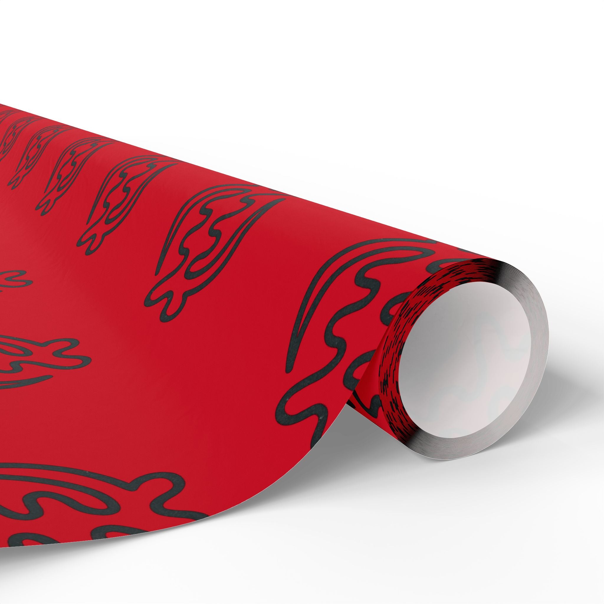 Adinkra Gye Nyame Red Wrapping Paper