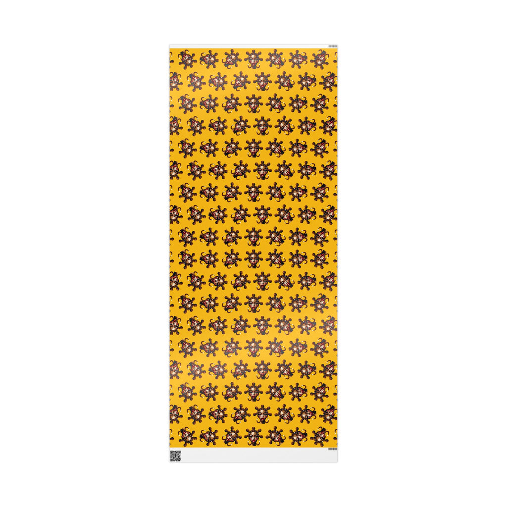 'Bantu' Yellow Gift Wrapping Paper Roll