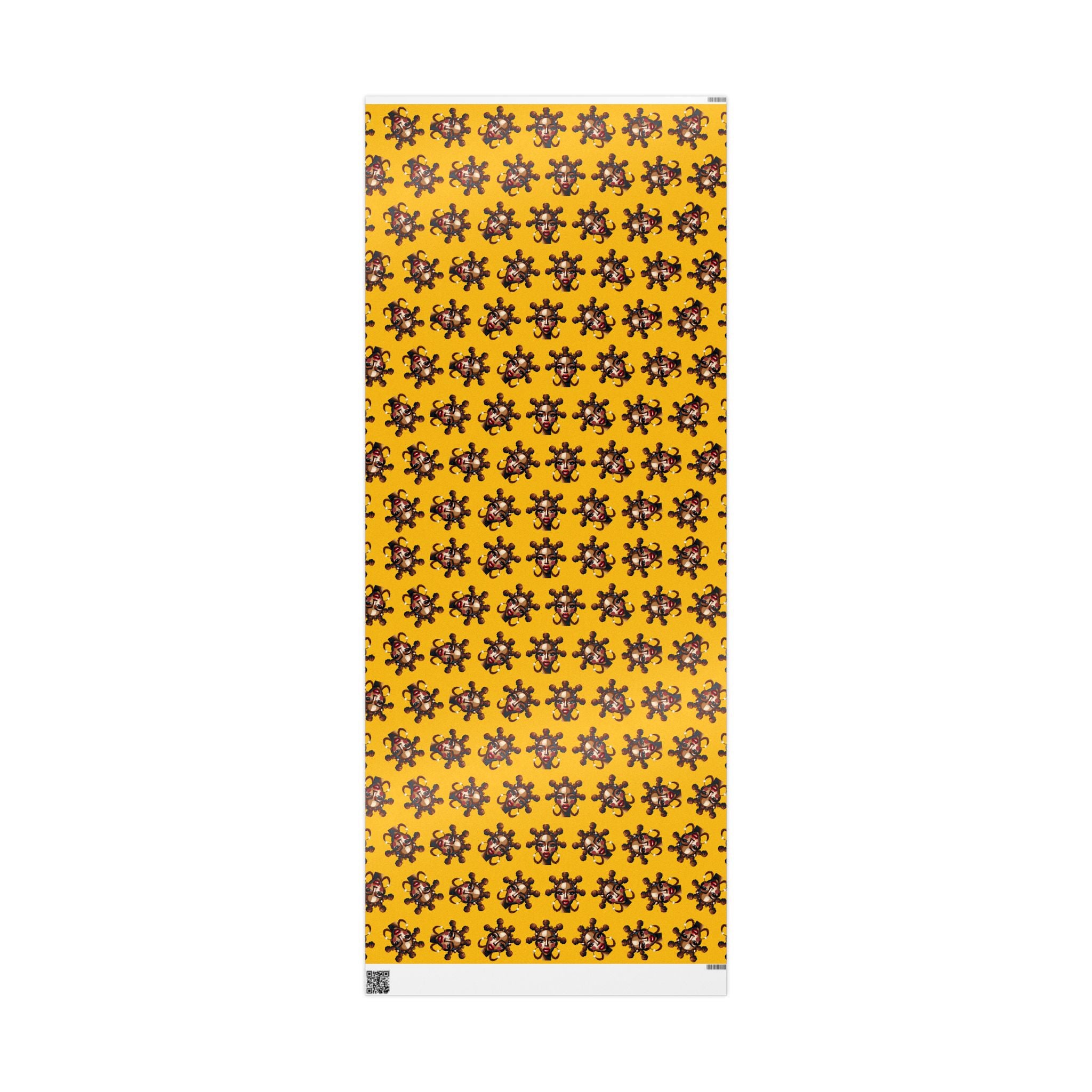 'Bantu' Yellow Gift Wrapping Paper Roll