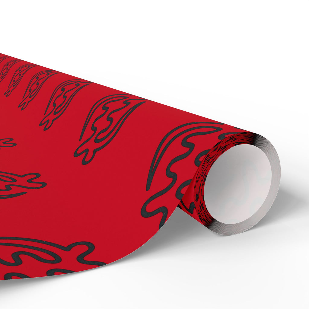 Adinkra Gye Nyame Red Wrapping Paper