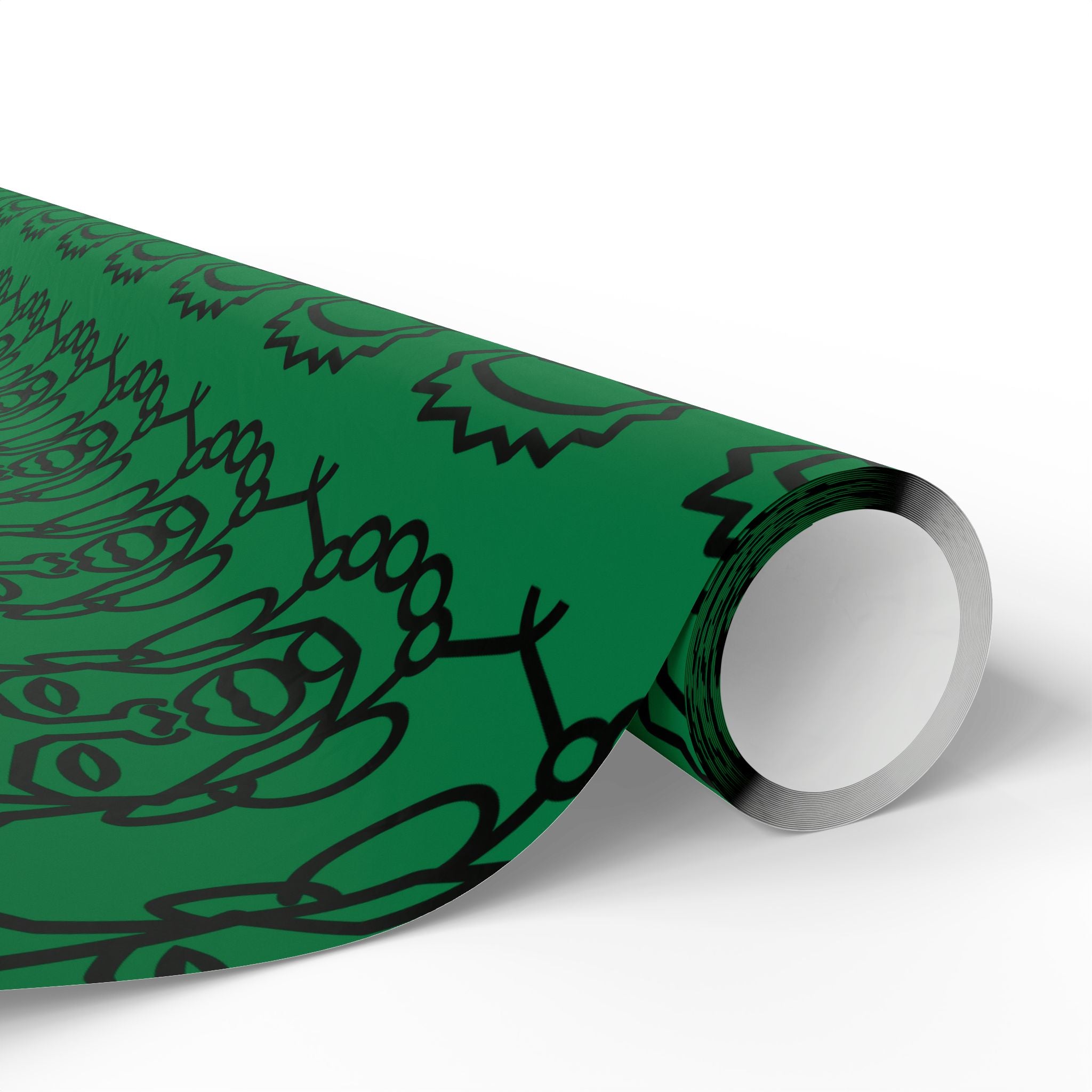 'He is Him' Green Wrapping Paper, Holiday Gift Wrap