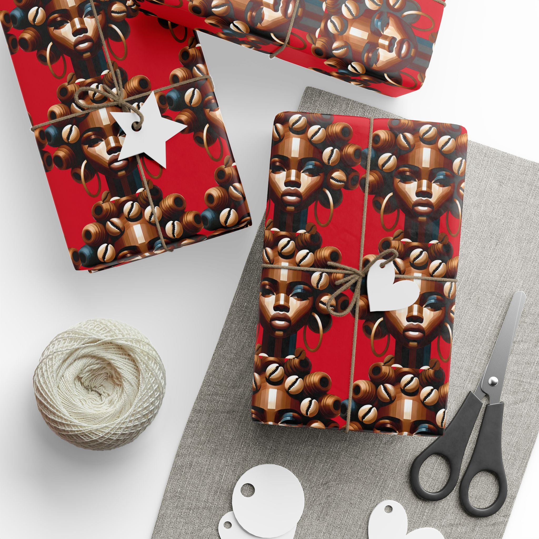 'Dollie' Red Wrapping Paper Roll