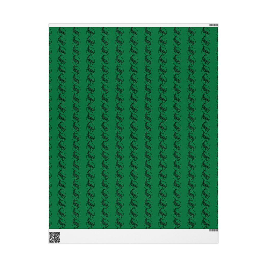 Adinkra Green Fern Wrapping Paper