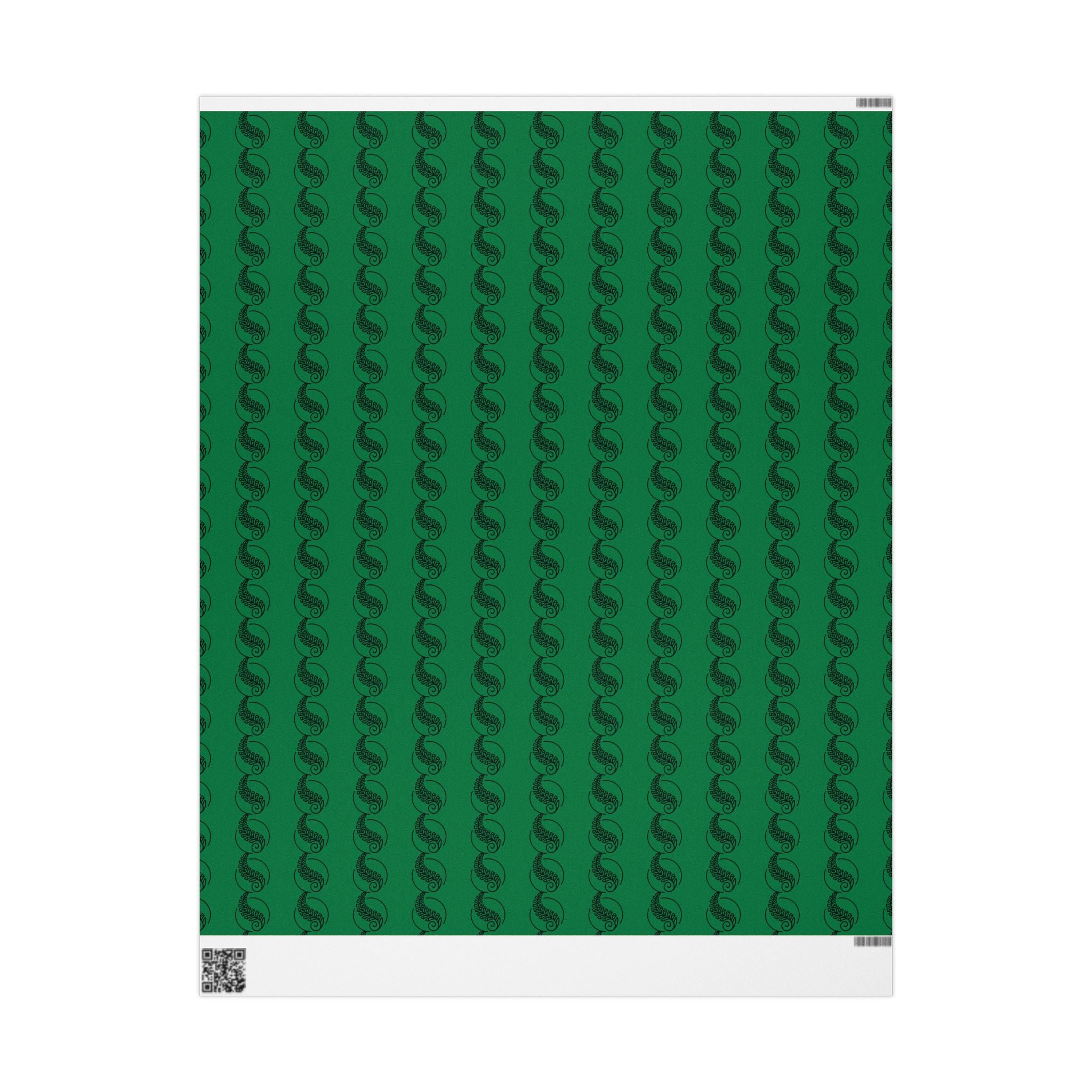 Adinkra Green Fern Wrapping Paper