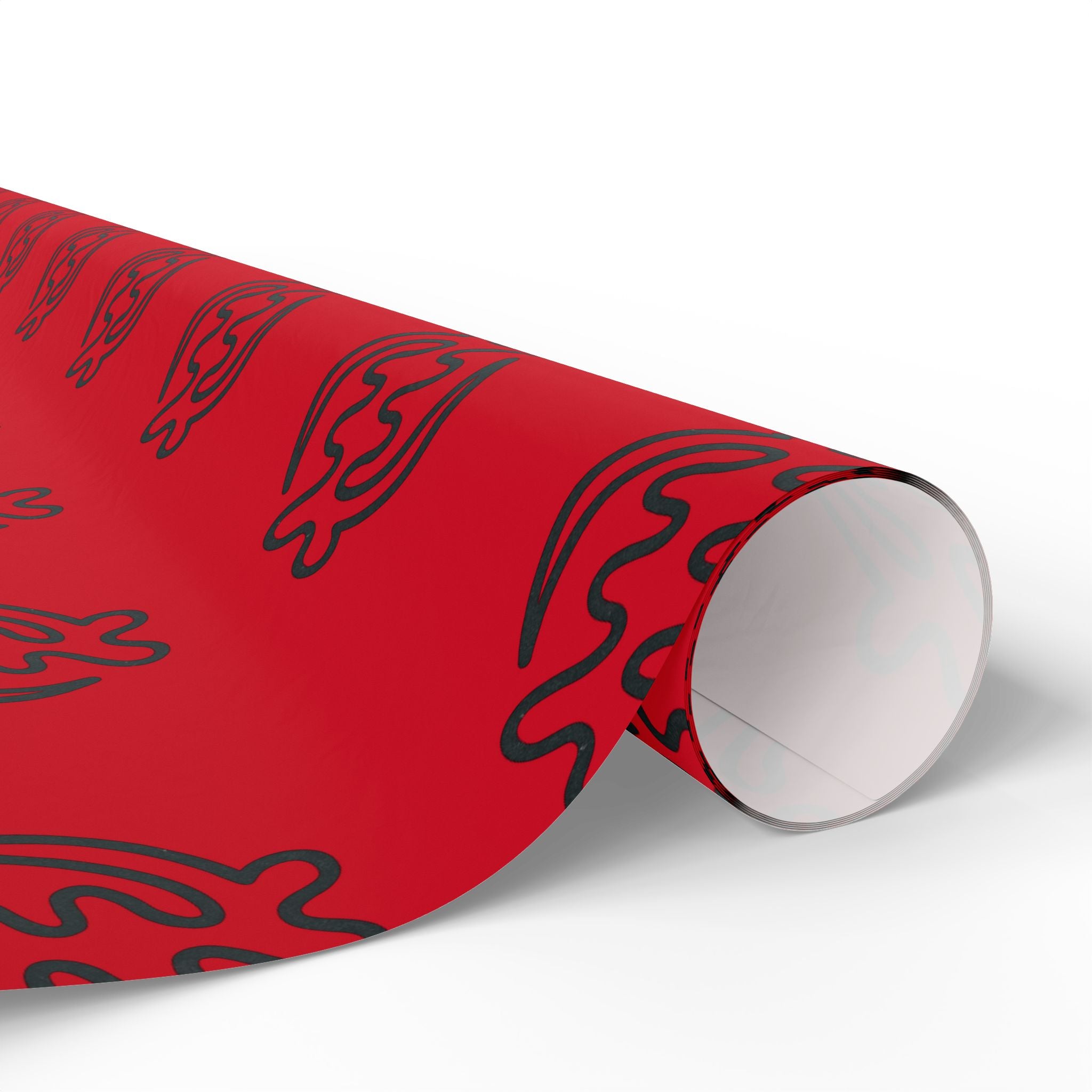 Adinkra Gye Nyame Red Wrapping Paper