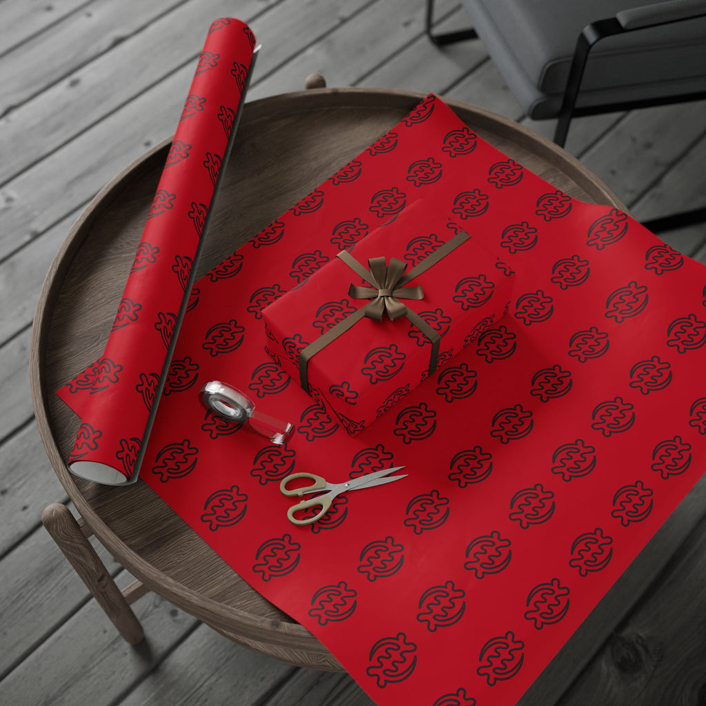 Adinkra Gye Nyame Red Wrapping Paper