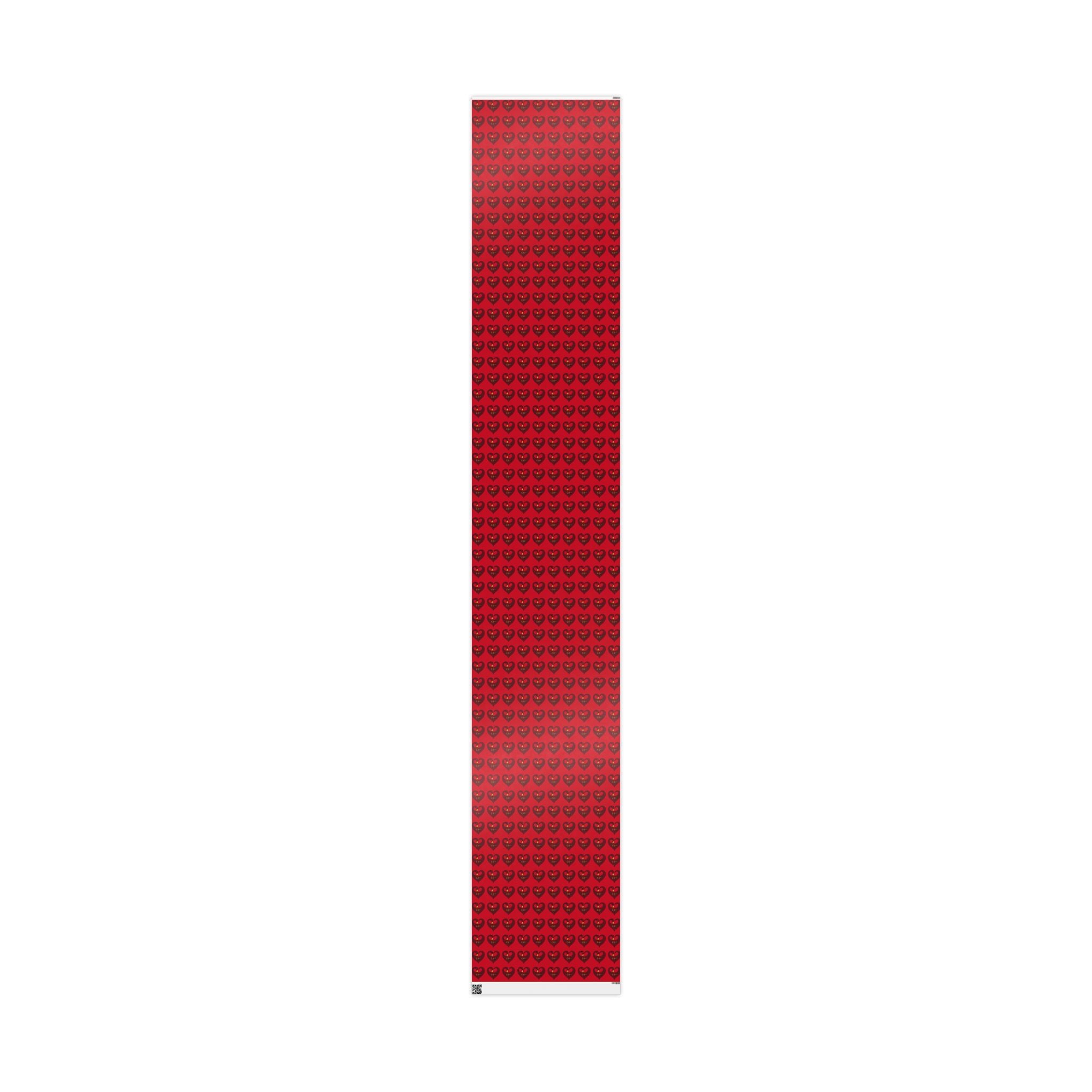 Adinkra Red Sankofa Heart Wrapping Paper