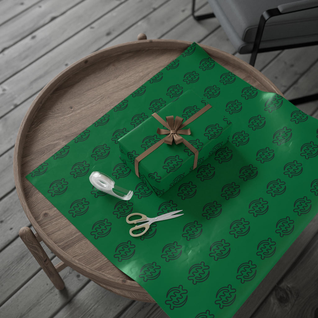 Adinkra Gye Nyame Green Wrapping Paper