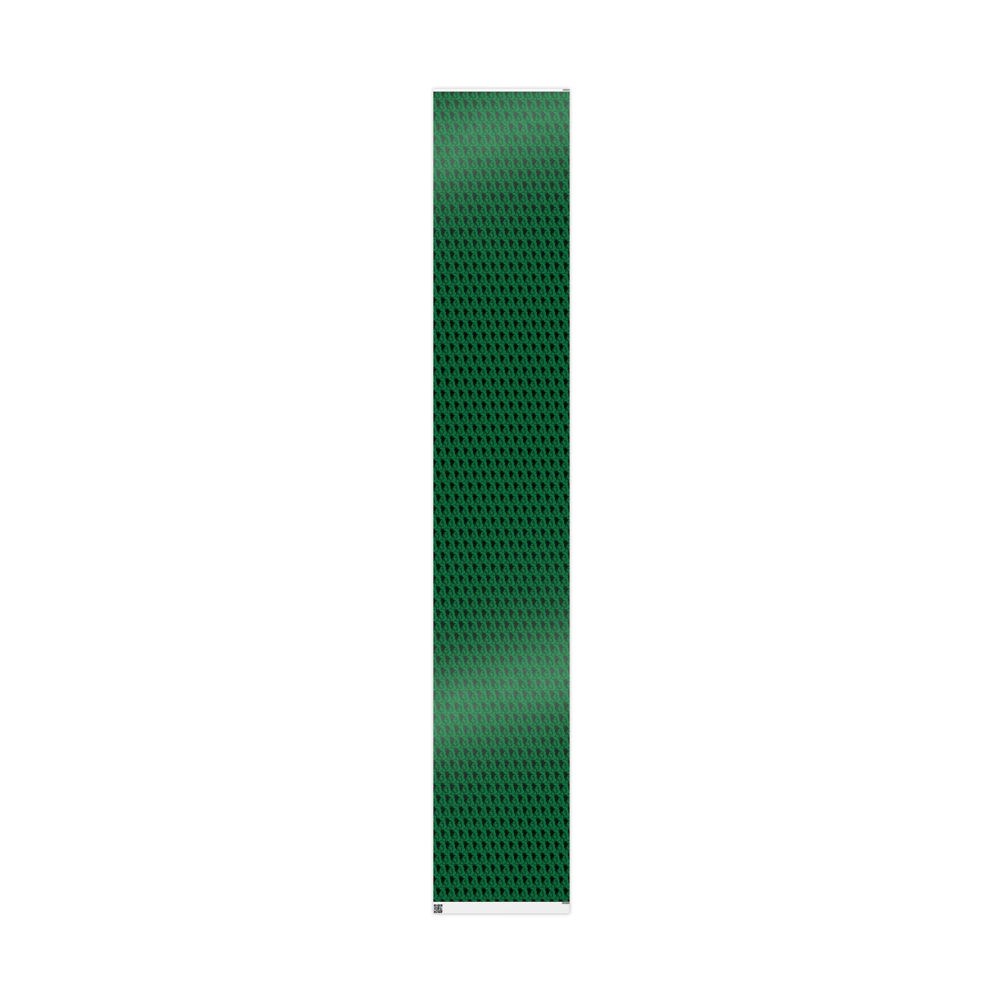 'High Bun' Green Wrapping Paper