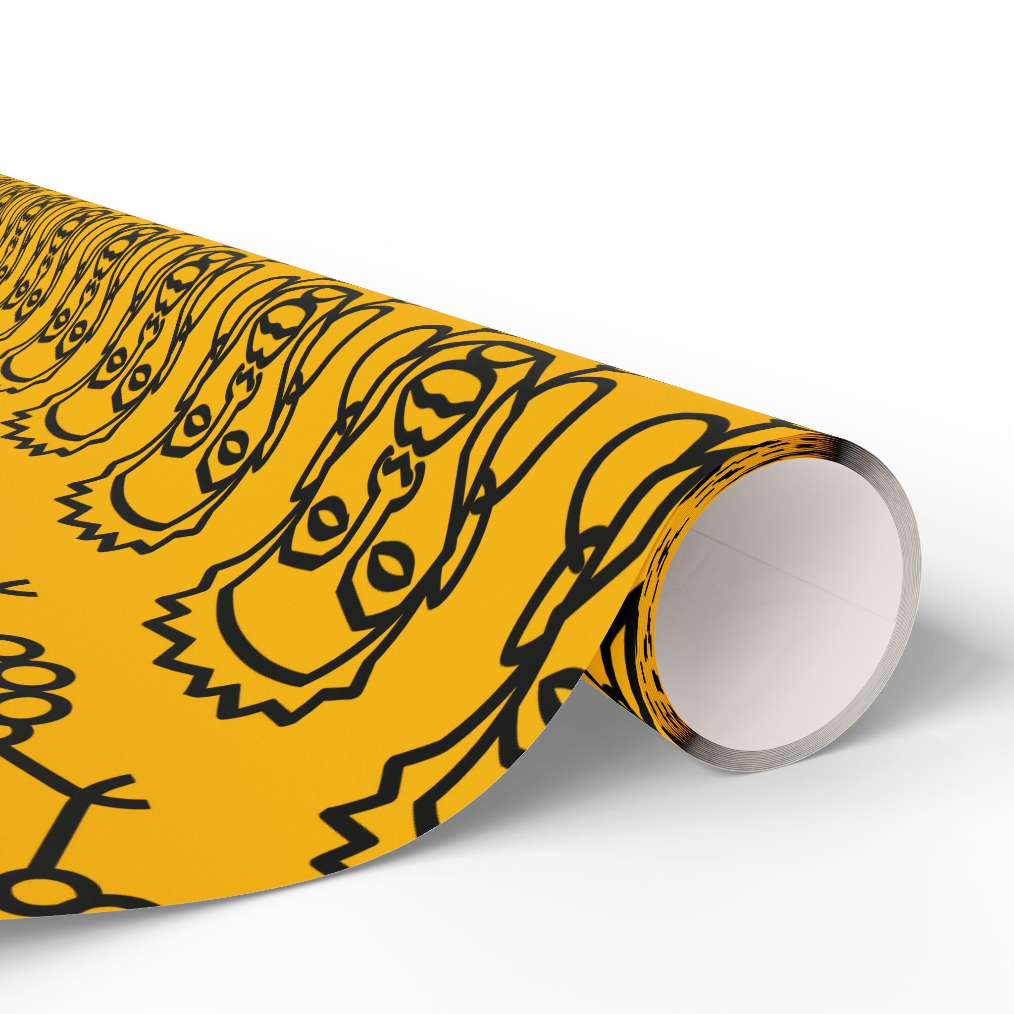 'He is Him' Yellow Wrapping Paper