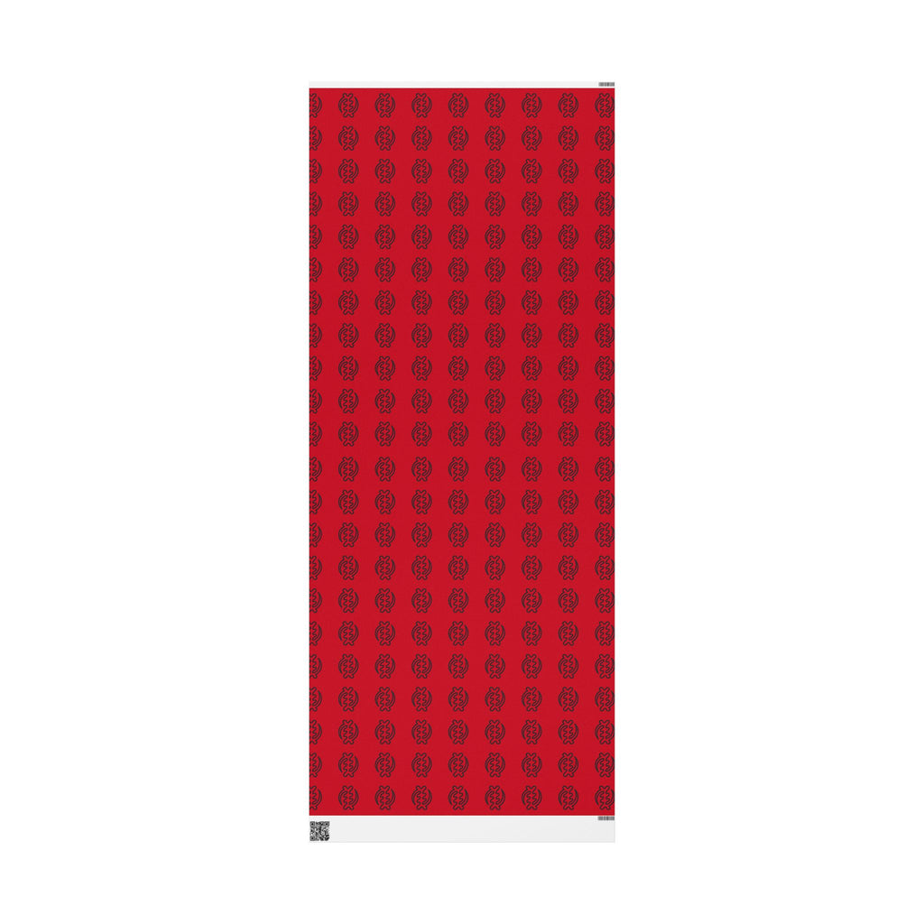 Adinkra Gye Nyame Red Wrapping Paper