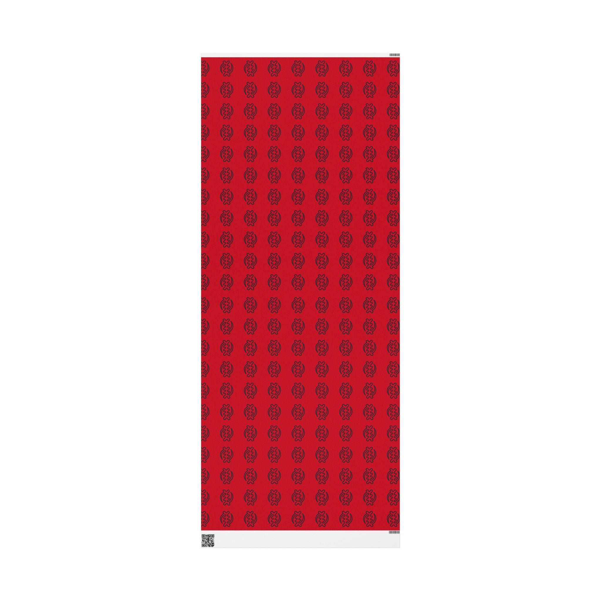 Adinkra Gye Nyame Red Wrapping Paper
