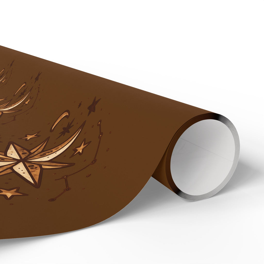 North Star Brown Wrapping Paper