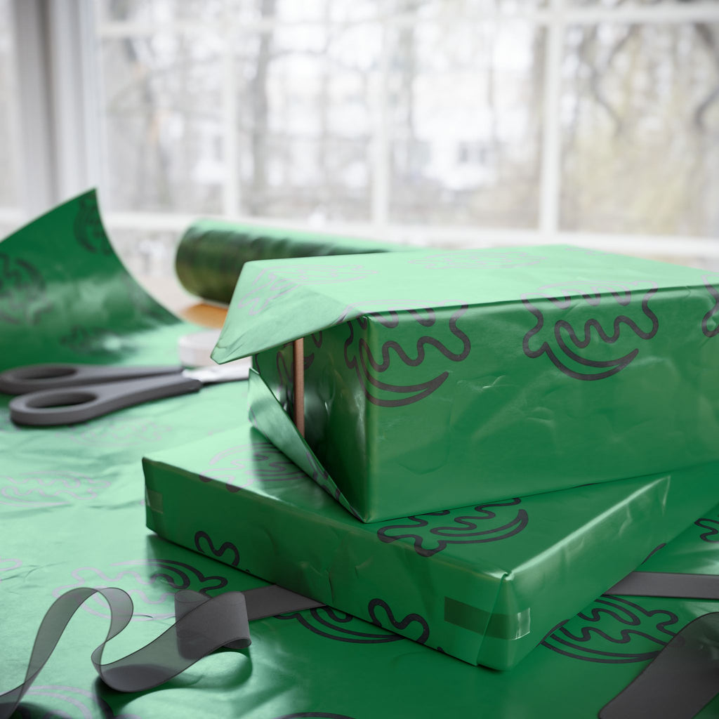 Adinkra Gye Nyame Green Wrapping Paper