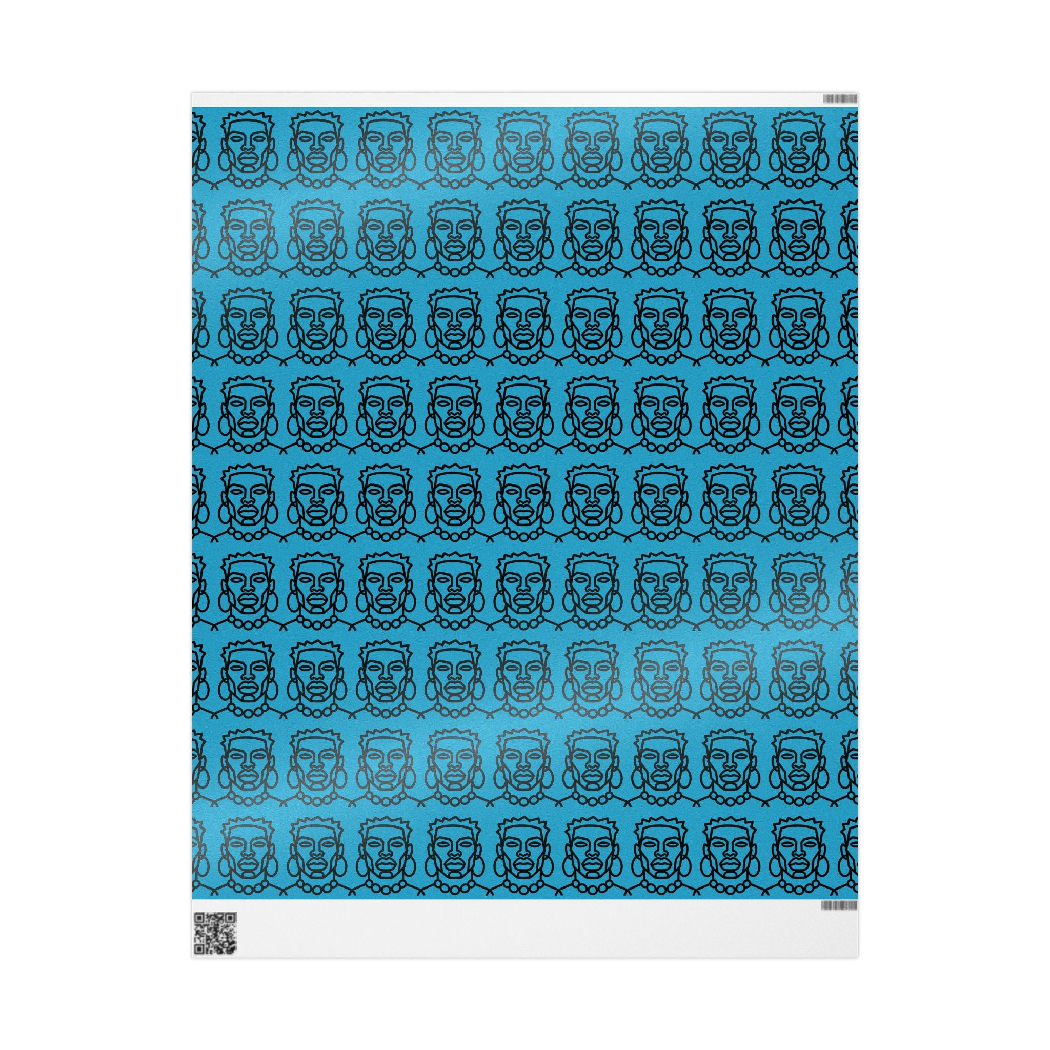 'He is Him' Teal Wrapping Paper, Holiday Gift Wrap