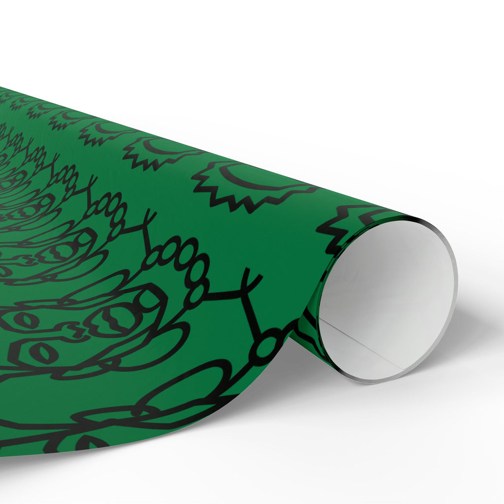 'He is Him' Green Wrapping Paper, Holiday Gift Wrap