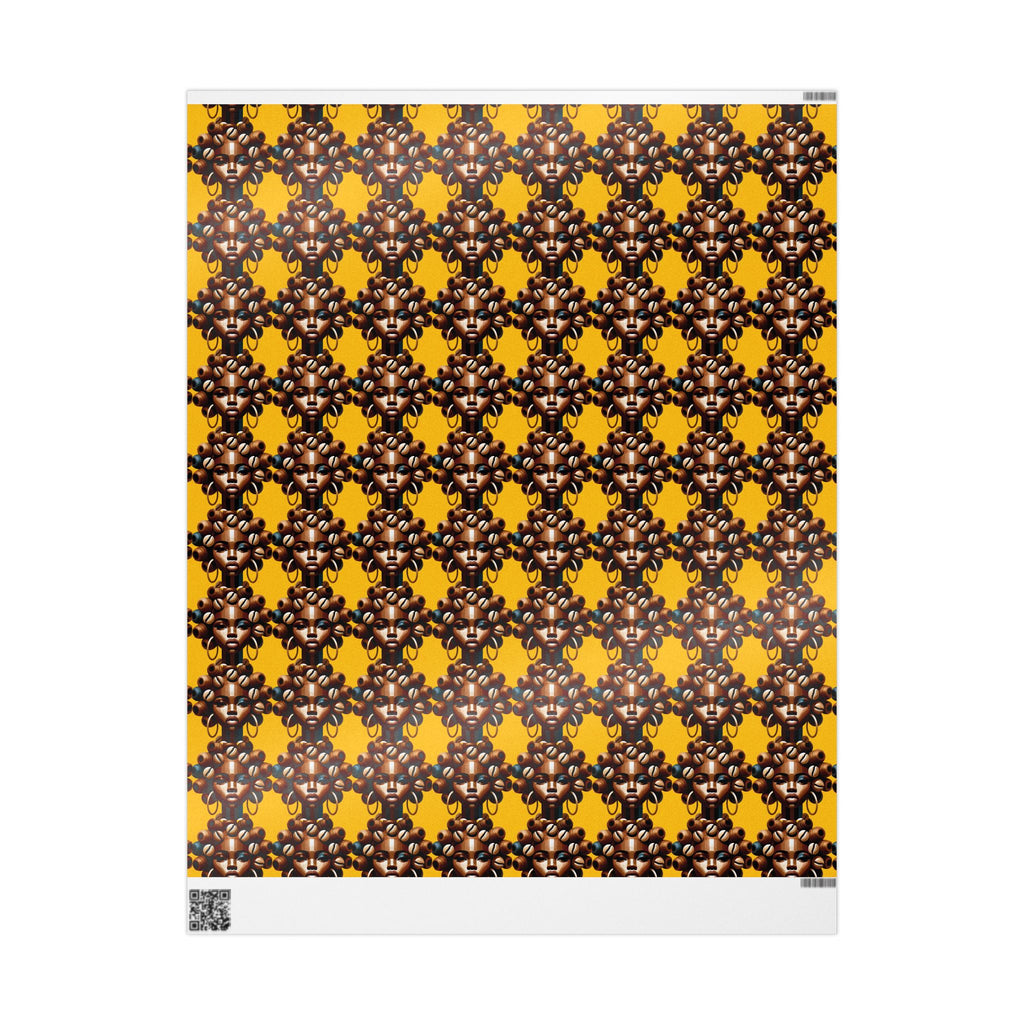 'Dollie' Yellow Wrapping Paper Roll